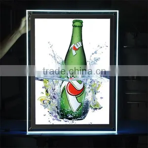 Advertising Acrylic Slim Light Box Crystal Led Display Holder a4 thumbnail-6
