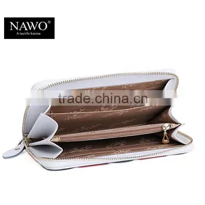Zipper Ladies Long Purse Leather Clutch for Coin and Cell Phone thumbnail-4
