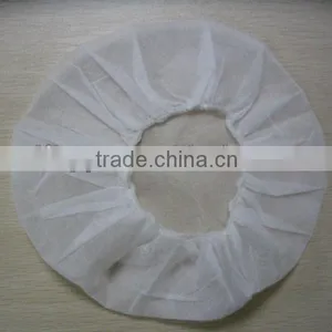 White Disposable Non-woven Head Cap thumbnail-1