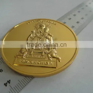 Virgin Head 3D Design Metal Zinc Alloy Customized Design Award Medallions Badge.antique Bronze Petwer Copper Medal Coin for Sale thumbnail-3