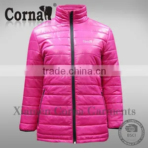 Custom High Quality New Arrival Wholesale Cheap Down Coat Women Pink Padding Jacket Winter Coat thumbnail-1