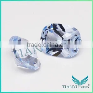 Wholesale Loose Gemstones 8x10mm Sea Blue Color 104# Cushion Shape Spinel Gemstone Semi Precious Stone thumbnail-2
