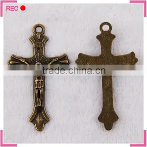 Cross Pendants for Jewelry Making, Jesus With Cross Religious Pendants thumbnail-6
