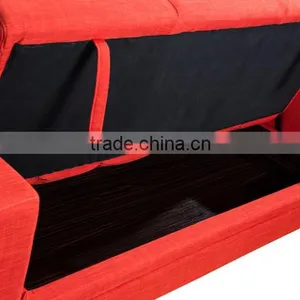 Factory Direct Modern Design High Quality Chesterfield Sofa Cum Bed/ Red Fabric Sofa Bed thumbnail-3