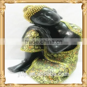 Resin Sitting and Closing Eyes Hindu God Craft for Home Decoration thumbnail-2