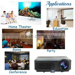 LCD Prpjector With 4200 Lumens LED Display for Smartphone DVD HDMI thumbnail-6