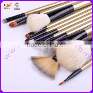 Cosmetic Brushes Set With Aluminium Pipe and Wooden Handle thumbnail-1