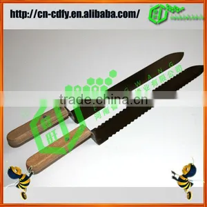 High Quality Stainless Steel Uncapping Knife With Wooden or Plastic Handle thumbnail-4