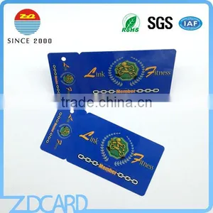Loyalty PVC Combo Card With Break Off Punched Hole Key Tag thumbnail-5