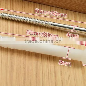 60mm&80mm Screw With Expansion Plastic Screw Sleeve thumbnail-1