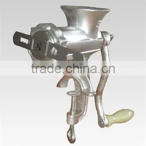 Manual Cast Iron Electro-plated Tin Meat Mincer No.8 Plastic Funnels thumbnail-1