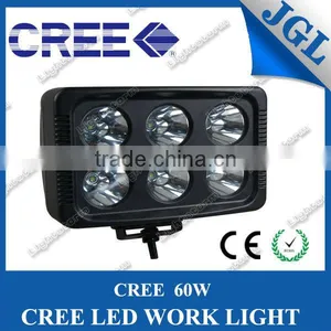 Square Shape 7'' 60w Led Work Light for Truck off Road 4x4 JEEP Can be Work Between 12-24V Fog Light thumbnail-1