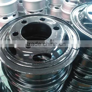 Hot Sale Truck Parts 16 Inch China Steel Tube Rim thumbnail-1
