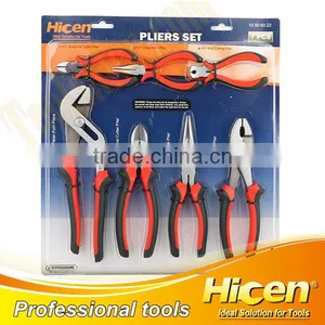 7pcs Bi-color Plastic Handle Combined Pliers Set thumbnail-1