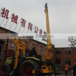 Tractor Mounted Solar Poles Erection Machine thumbnail-2