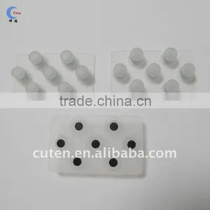 OEM 7Key Clear Conductive Rubber Keypad thumbnail-1