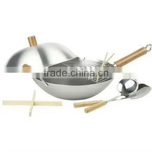 Kitchen Sanded Outside Frying Pan Cast Aluminum Cookware Set thumbnail-1