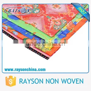Fancy 45-70gsm/m2 Weight Cheap Fabric to Make Tablecloths thumbnail-1