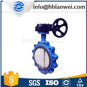 Ductile Iron Single Wafer Type Manual Butterfly Valve thumbnail-1