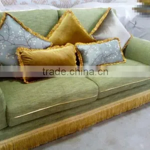 Elegant Green Upholstery Sofa, Classic Wooden Three Seater Sofa Couch, Comfort Living Room Chesterfield Sofa thumbnail-2