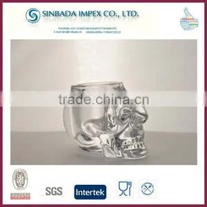 Wholesale High Quality Crystal Skull Candle Candle Holder for Halloween thumbnail-1