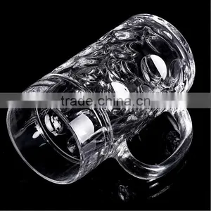Haonai Promotional Glass Beer Mugs With Handle and Custom Logo thumbnail-4