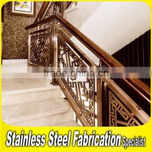 Interior Prefab Art Handrail Aluminum Indoor Decorative Railing thumbnail-2