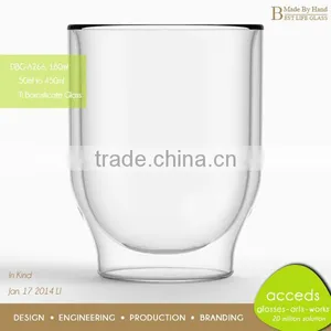 Borosilicate Unbreakable Custom Cappuccino Cup thumbnail-1
