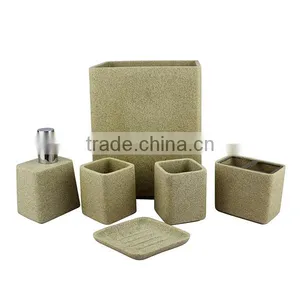 Funny Cheap Hot Sale High Quality Sandstone Bathroom Accessory Sets thumbnail-5