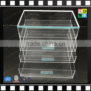 2016 Manufacturer Supply Acrylic 3 Drawer Counter Top Makeup Organizer, Acrylic 5 Tiers Drawers Cosmetic Organizer thumbnail-6