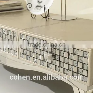 2016 Latest Luxury Mosaic Decoration Lcd tv Stand Modern/used tv Stand/modern tv Stand Cabinet for Stainless Steel Furniture thumbnail-3