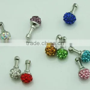 Cell Phone Dust Jack Plug With Diamonds thumbnail-1