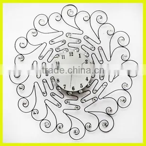Decoration Mirror Clock Living Room Wall Clock thumbnail-1