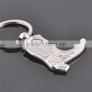 Customized High Quality Stainless Steel High-heeled Shoes Keychains Factory thumbnail-1
