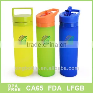 700ml Straw Lid Silicone Bottle thumbnail-1