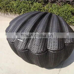 Shell Shape Outdoor Furniture Rattan Storage Boxs thumbnail-6