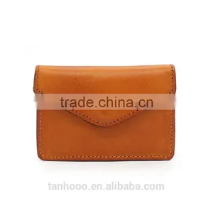 Small Size Custom Personalized Genuine Leather Coin Purse Mini Cash Bag Retro Wallet thumbnail-6