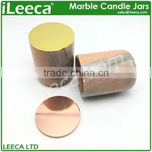 Rose and Gold Lids for Stone Candles Holders Manufacturer thumbnail-1