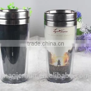 2017 New Magic Stainless Steel Travel Mug With Plastic Outer thumbnail-5