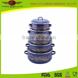 2016 High Quality Wholesale Non-stick Enamel Cast Iron Cookware Set thumbnail-1
