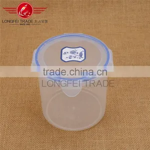 Eco-friendly 4pcs Cylindrical Plastic Preservation Box /crisper Food Storage Box thumbnail-3
