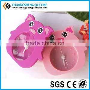 Digital Loud Sound Lovely Animal Shaped Clock Silicone Alarm Clock thumbnail-5