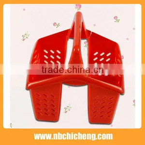 Bath Plastic Storage Holder Colors Storage Basket thumbnail-3