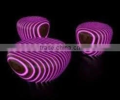 Griotte Pattern Led Illuminated Bar Table thumbnail-1