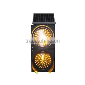30cm Diameter Solar Powered (Charging) Waterproof IP65 Traffic LED Warning Sign Light MS-3300-020 thumbnail-1