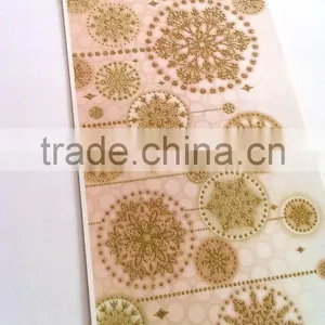 Window Decoration Vinyl Sticker, Gold Color Way Decoration Window Sticker Home Decoration thumbnail-3