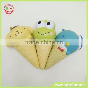 Kawaii Animal Soft PU Foam Squishy Slow Rising Ice Cream Stress Toy thumbnail-1