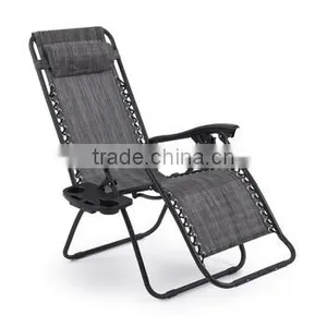 Folding Logunge Zero Gravity Chair With Plastic Cup thumbnail-5