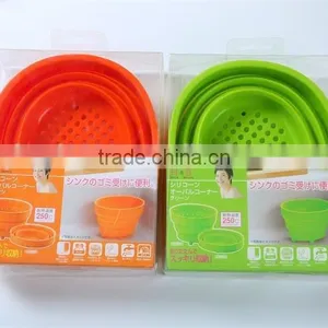 Silicone Garbage Bucket Fashion Sundries Basket Waste Basket thumbnail-3