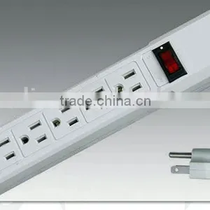 6 Outlet UL Power Strip Power Bar Power Outlet thumbnail-1